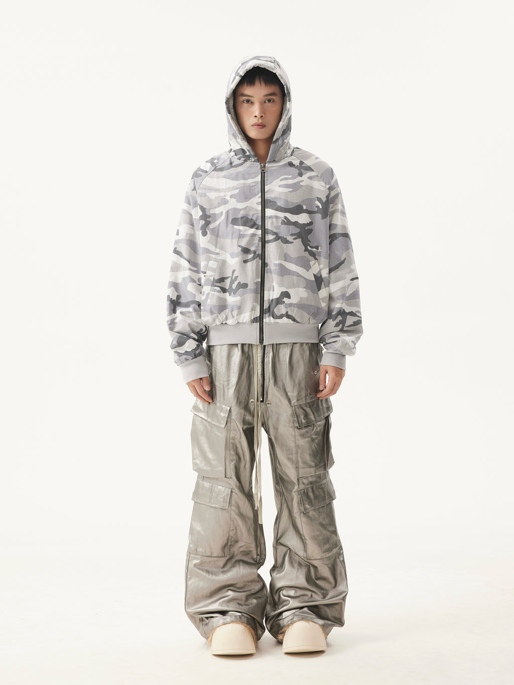 BTSG Wasteland Tactical Camouflage thick imitation rabbit Jacket