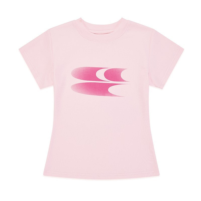 CryingCenter Disappearing Logo Gradient Short Tee