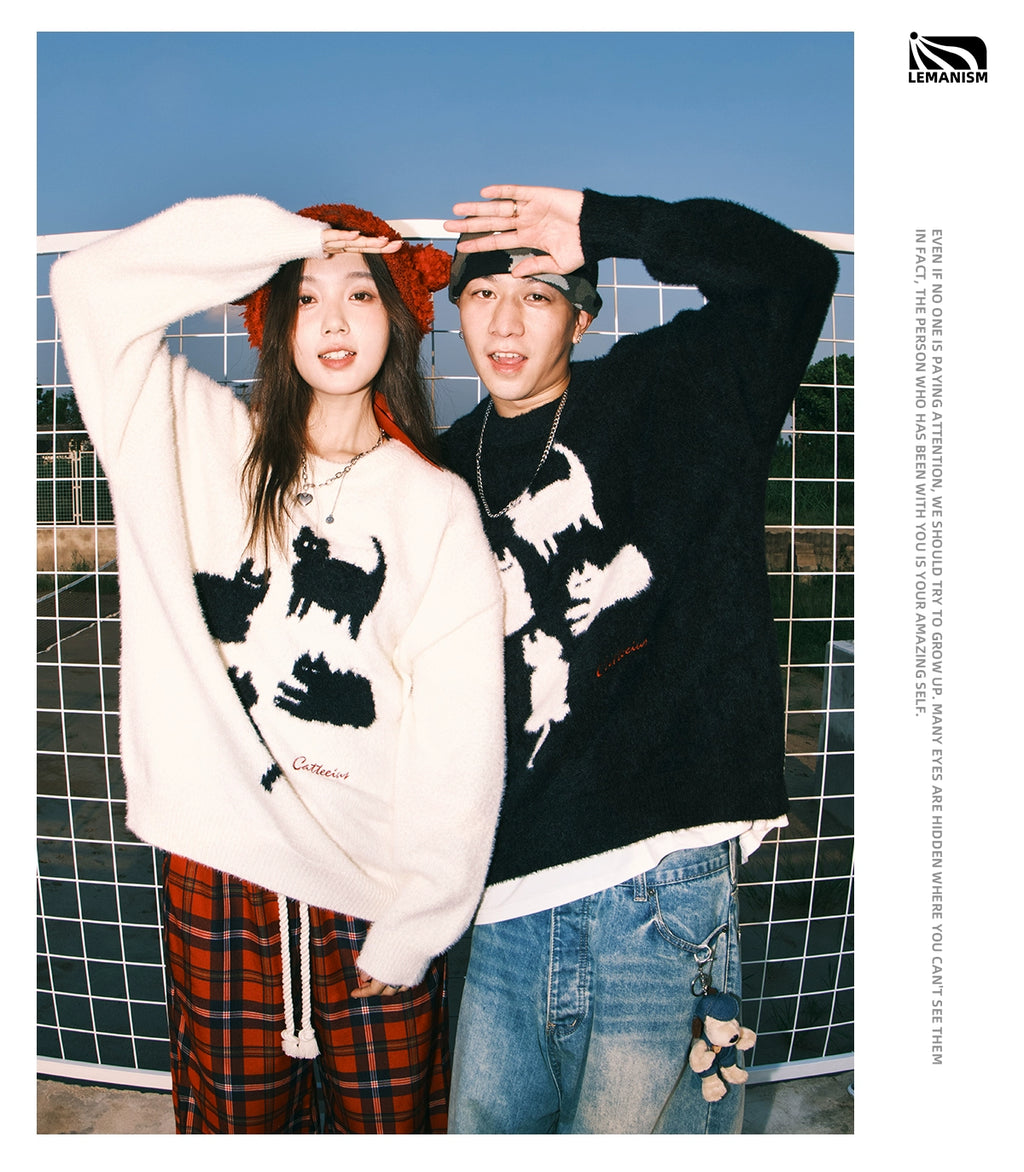 Lemanism Cat Mohair Sweater