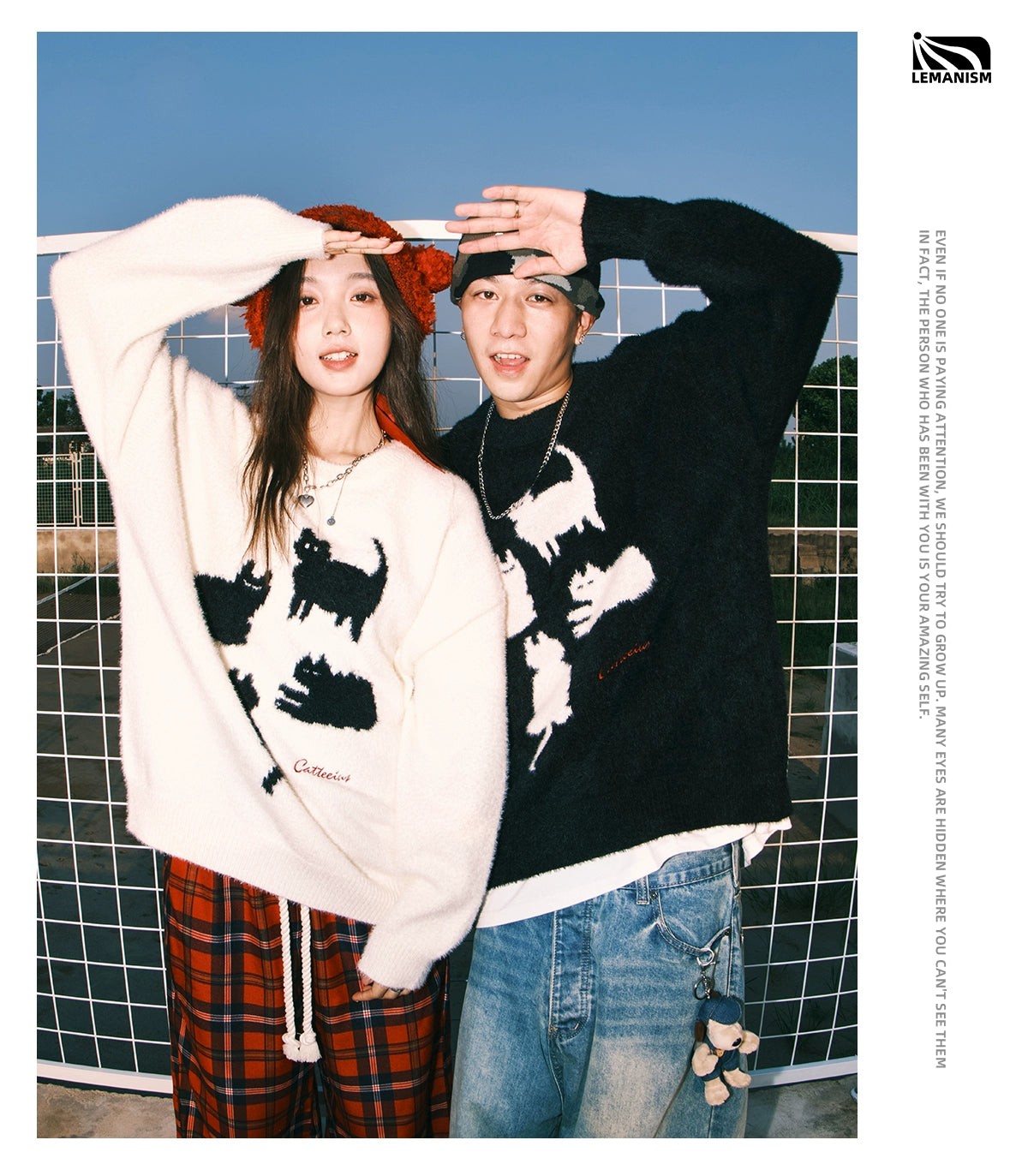 Lemanism Cat Mohair Sweater