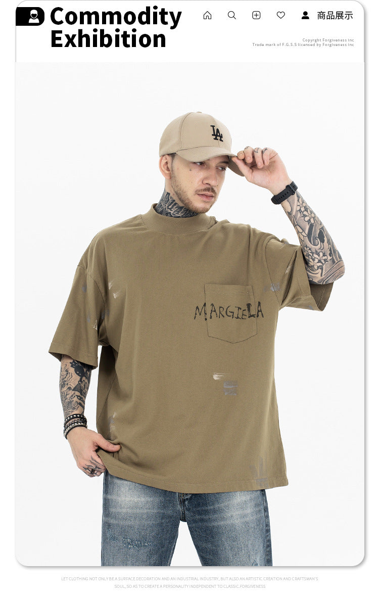 FORGIVNESS  Destruction Of Square Stitching Short Sleeve Tee