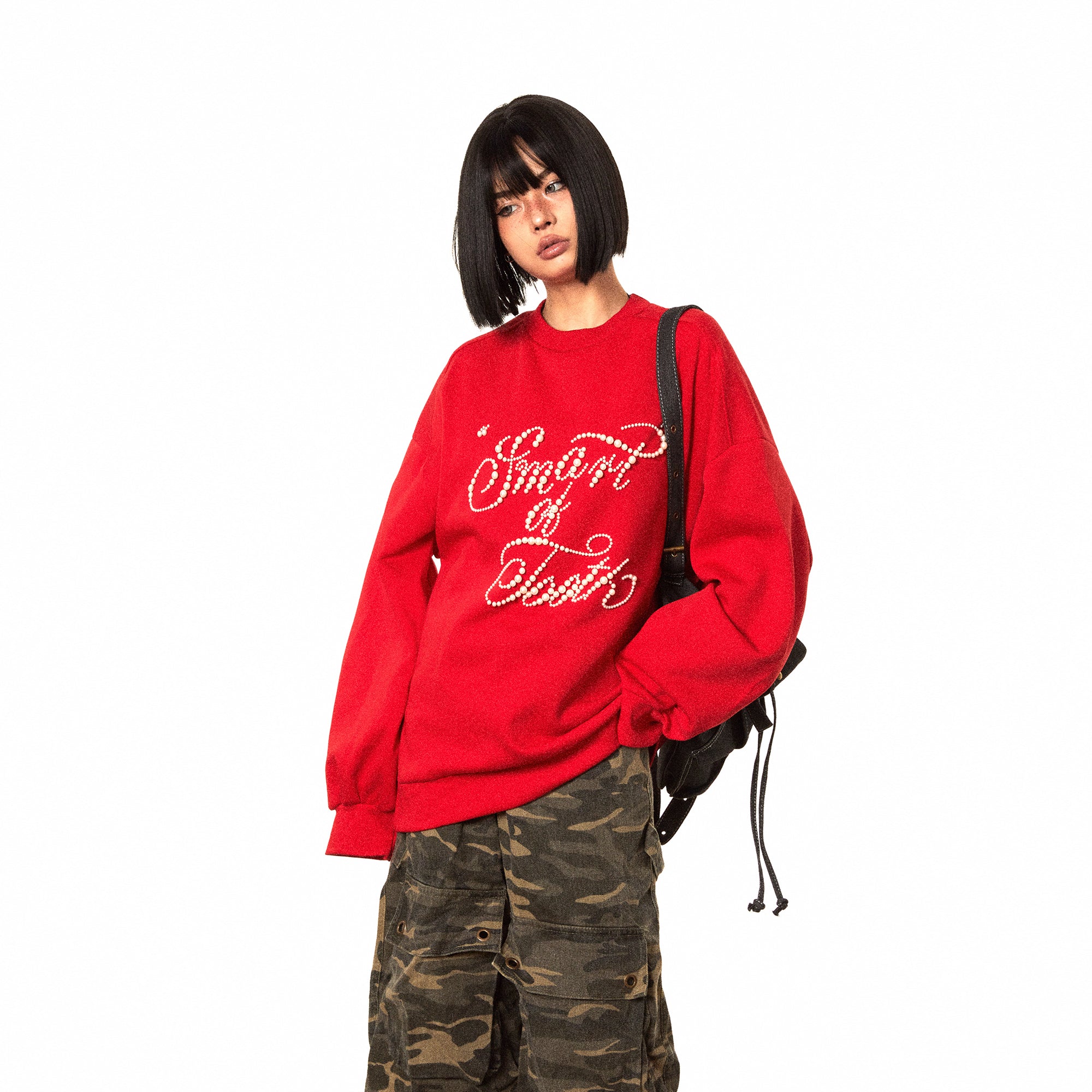 BLACKBB البلوز الأمريكي اللؤلؤي ثلاثي الأبعاد