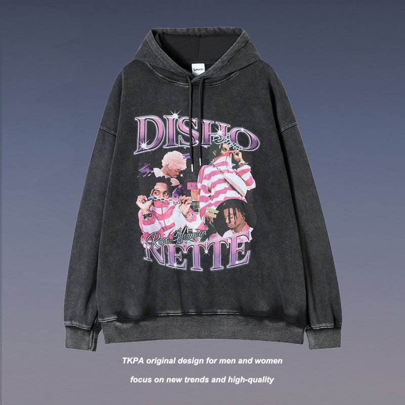 TKPA DISSHONNETE Washed 100% Cotton Hoodie