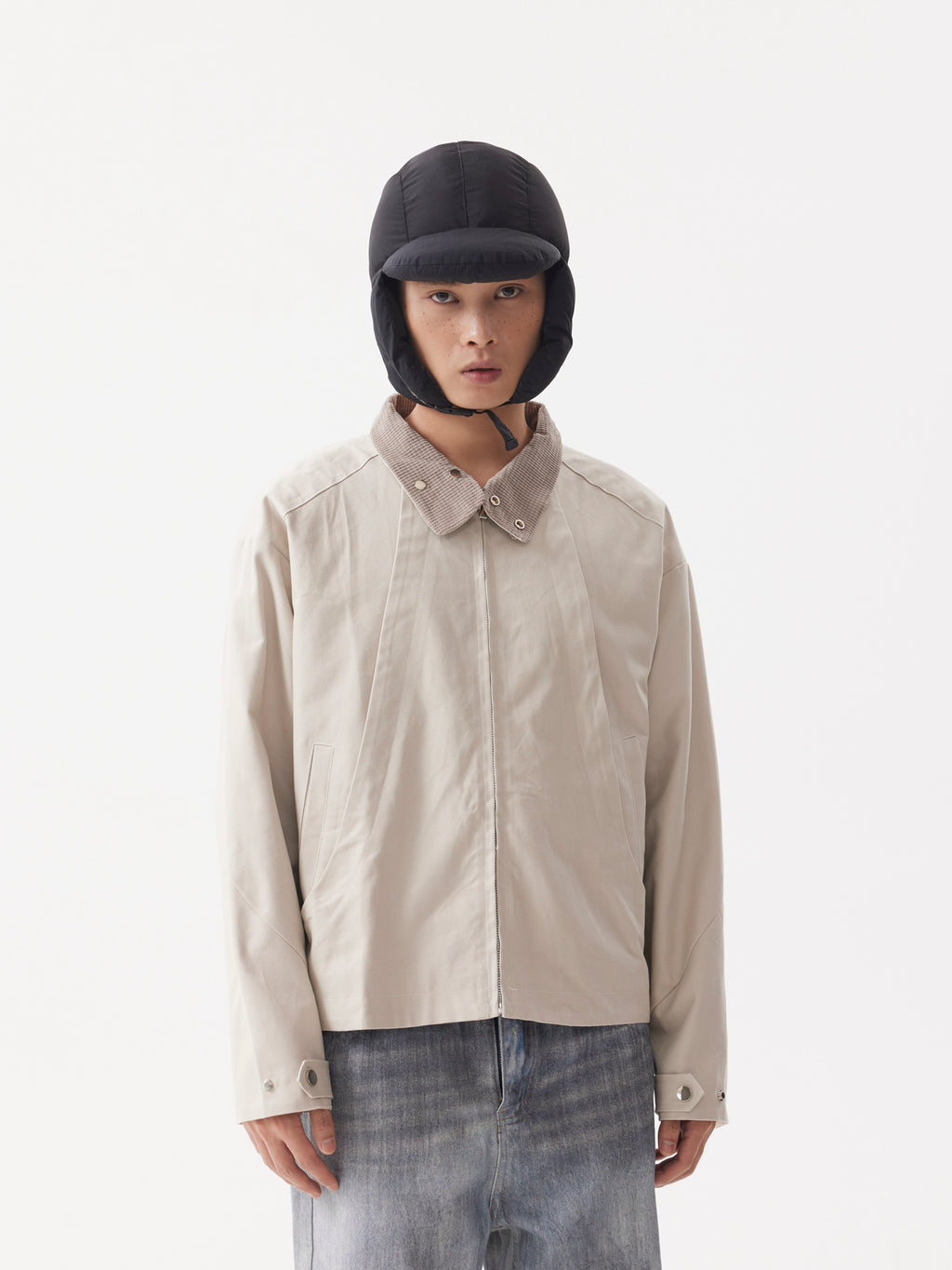 BTSG Harrington Flash Lapel Cropped Jacket