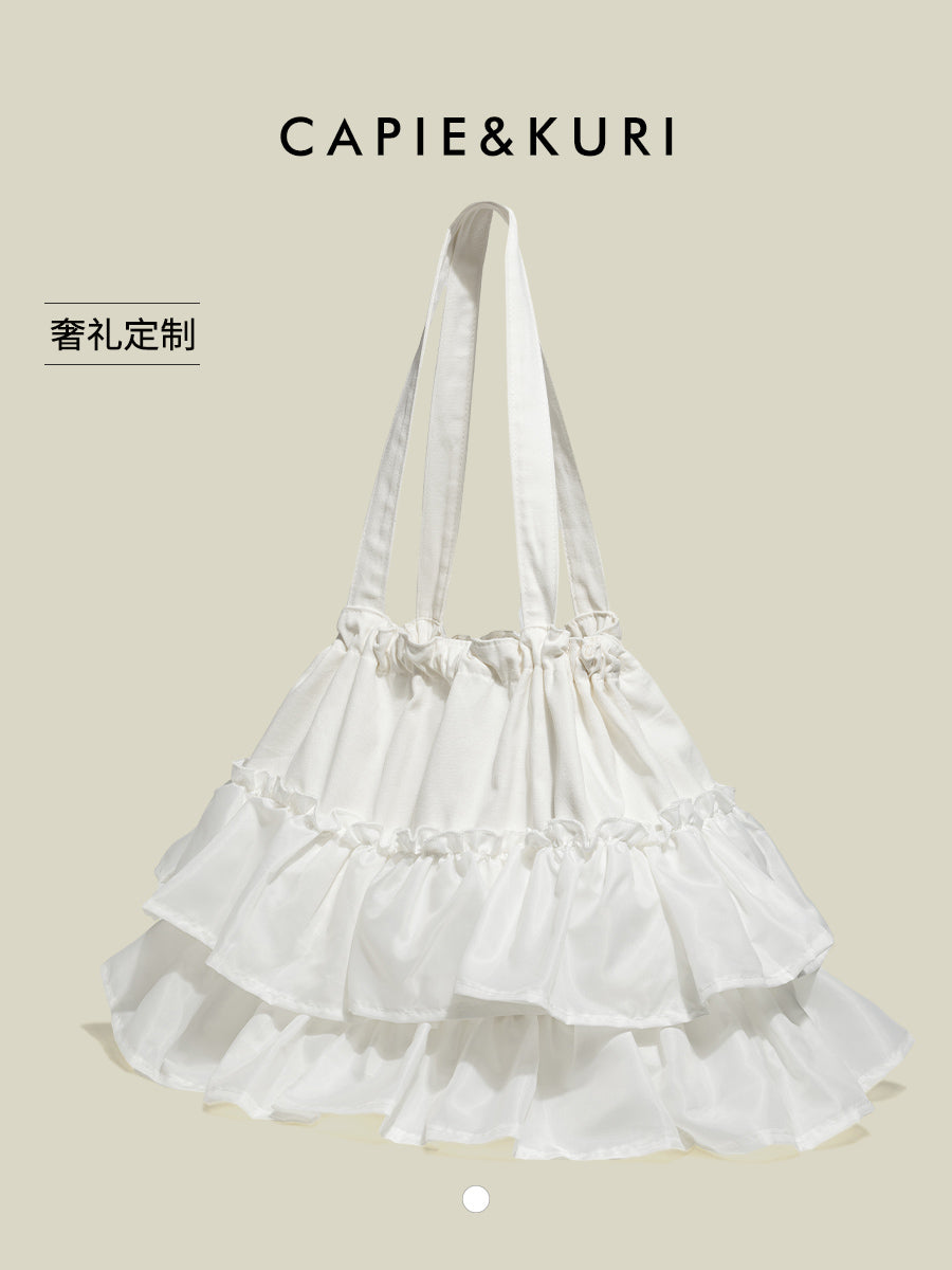 CAPIE&KURI Ruffle Canvas Bag