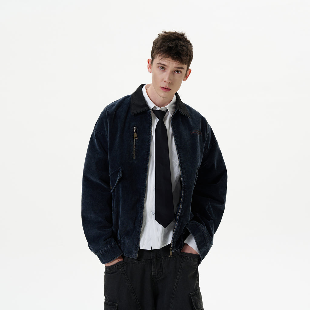 "Clearance" MADWITCH Distressed Corduroy Jacket