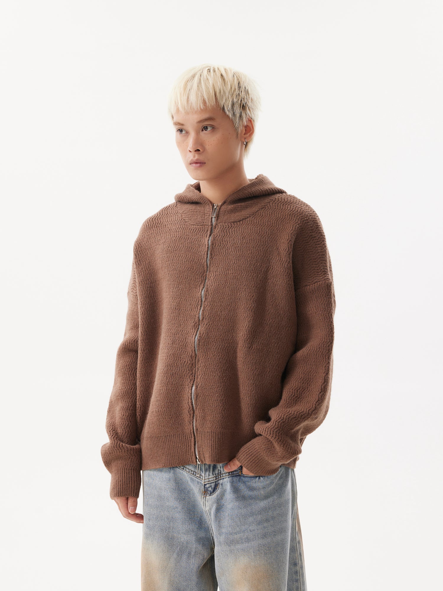 BTSG Lazy Meradra Hooded Knit Jacket