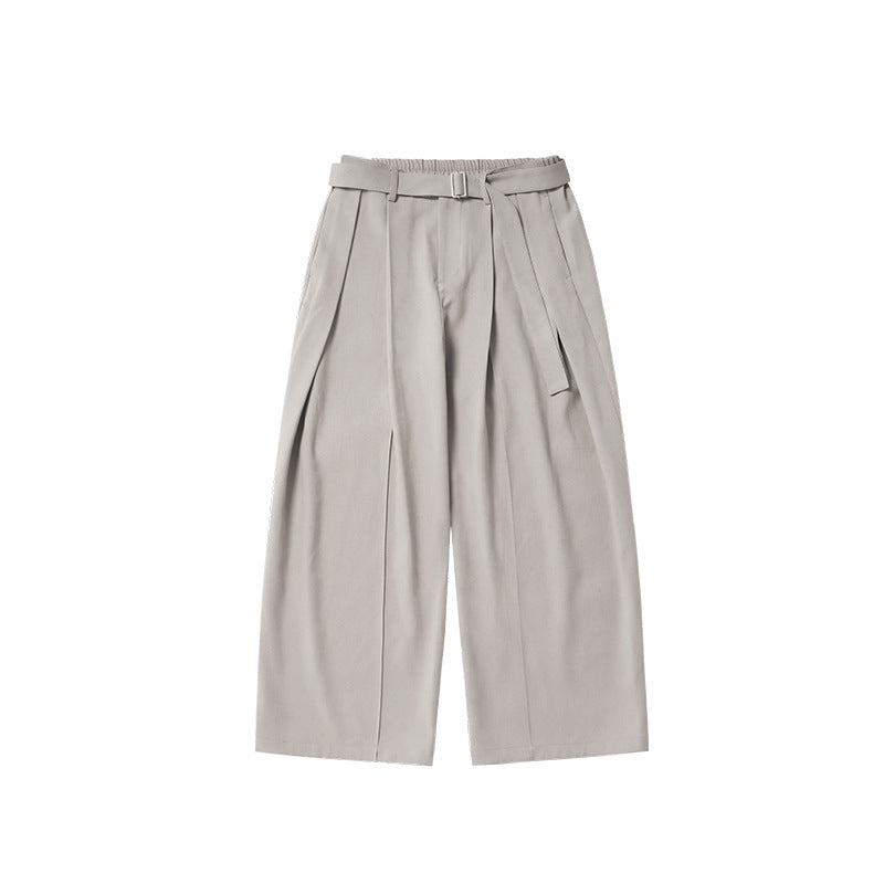 INF men's blended wide-leg trousers Korean style draped loose Pants