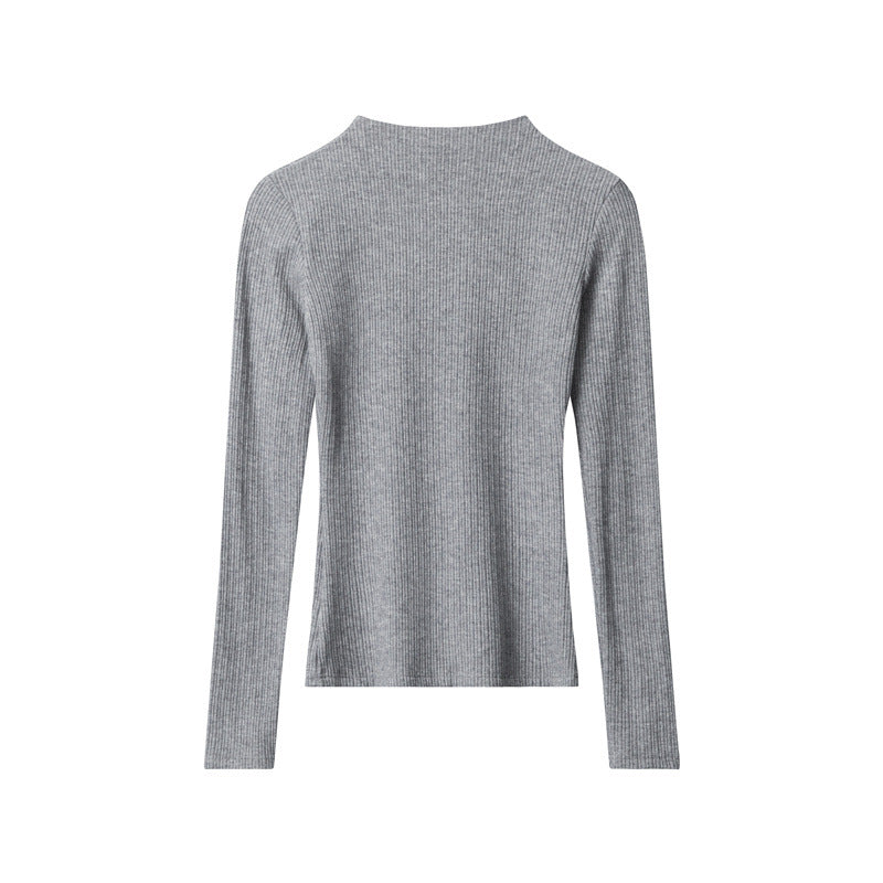 Nariele Round Neck Striped Long Sleeve T-Shirt Women's Top Design Slim Fit Hottie Cardigan
