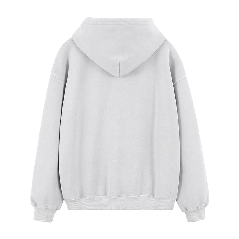 Lanhai Printed Alphabet Velvet Hoodie