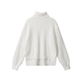 Nariele Solid Color Turtle neck Sweater Loose Fluffy Sweater