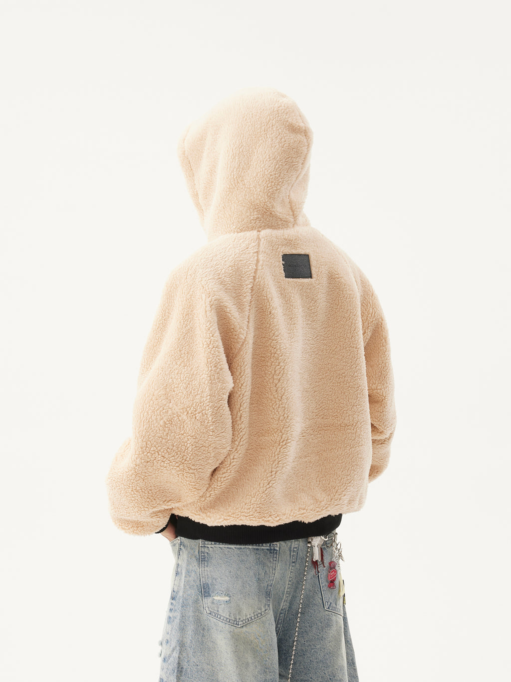 BTSG Reversible Lambswool Hooded Jacket