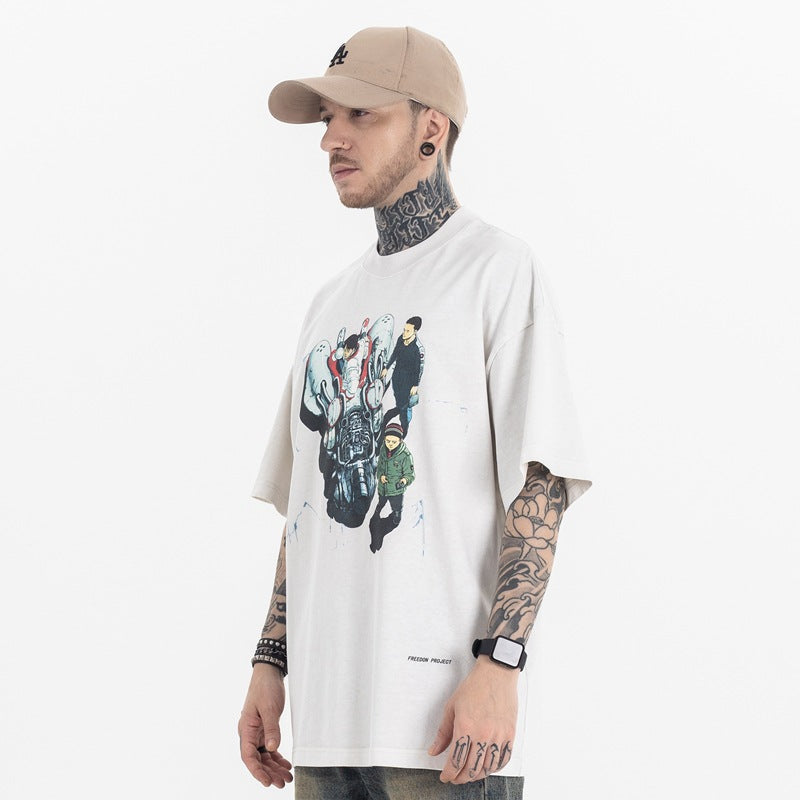 FORGIVNESS Akira Cyberpunk Cartoon Anime American Short Sleeve Tee