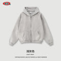 BE Washed Fleece Hooded  Zip Jacket