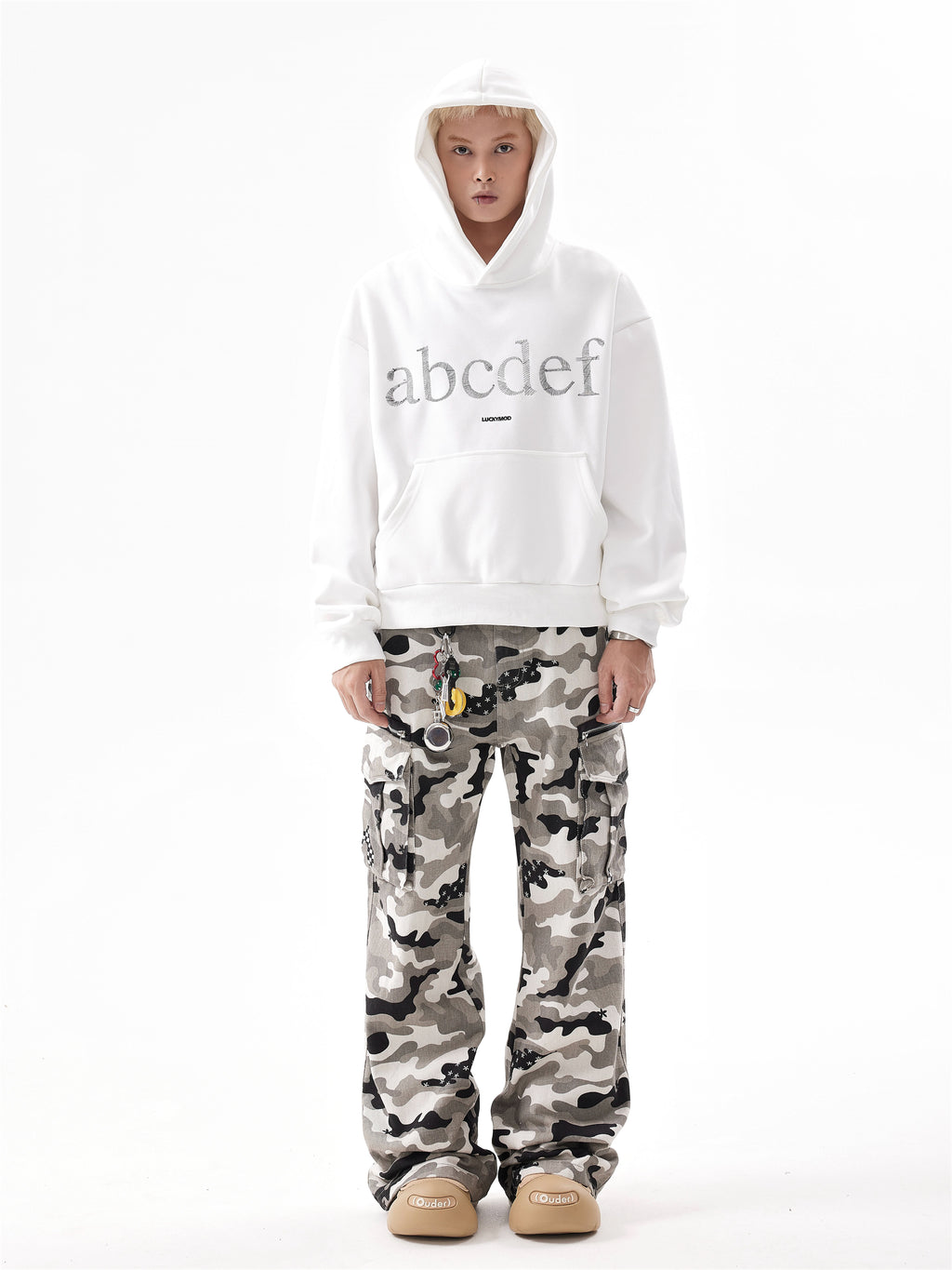 BTSG ABCD embroidered lettering Hoodie