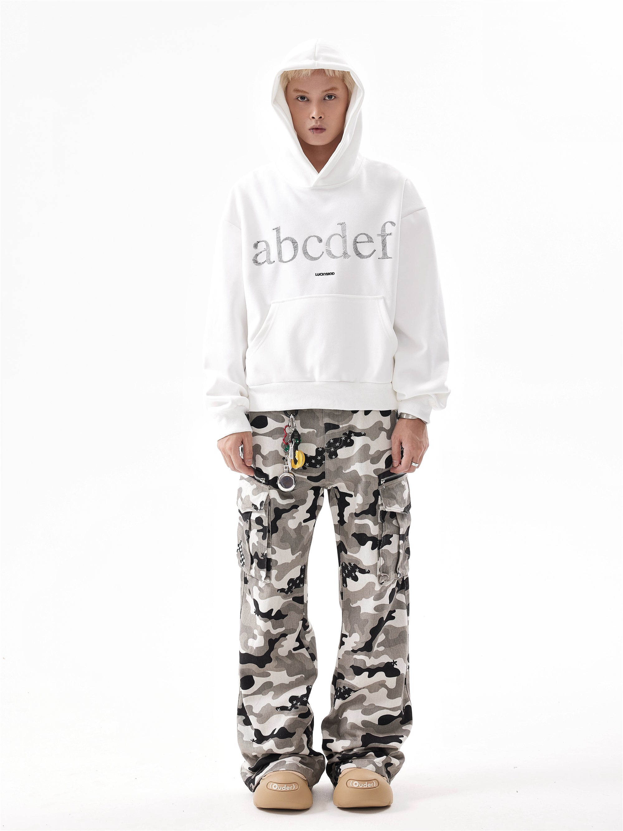 BTSG ABCD embroidered lettering Hoodie