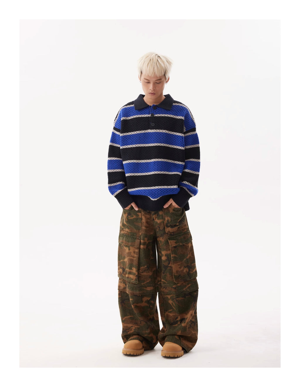 BTSG Camo Baggy Cargo Pants