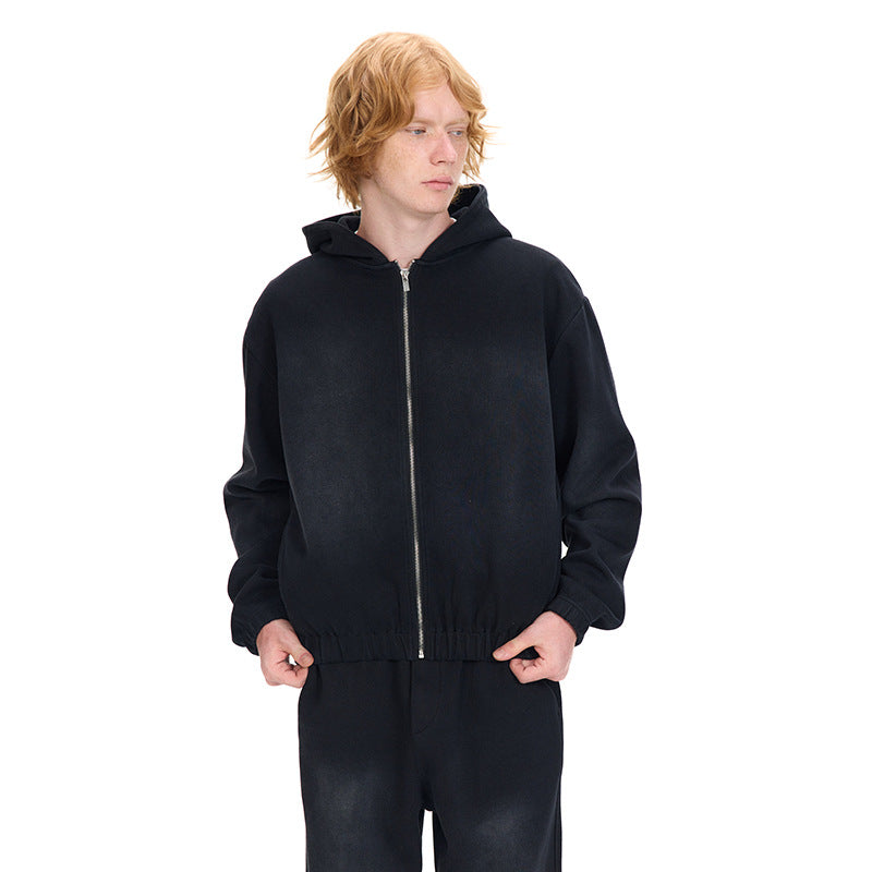 UNF 380g Winter Zipper Hooded Jakcet X Sweatpants