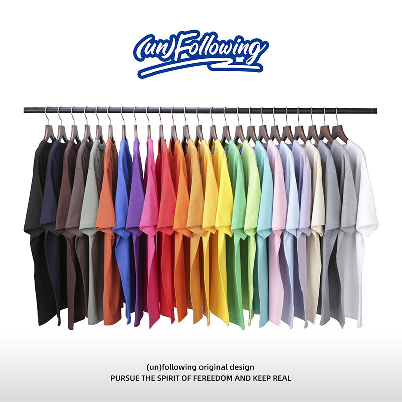 UNF Heavy American Loose Dropped Shoulder 100% Cotton Crew Neck Tee