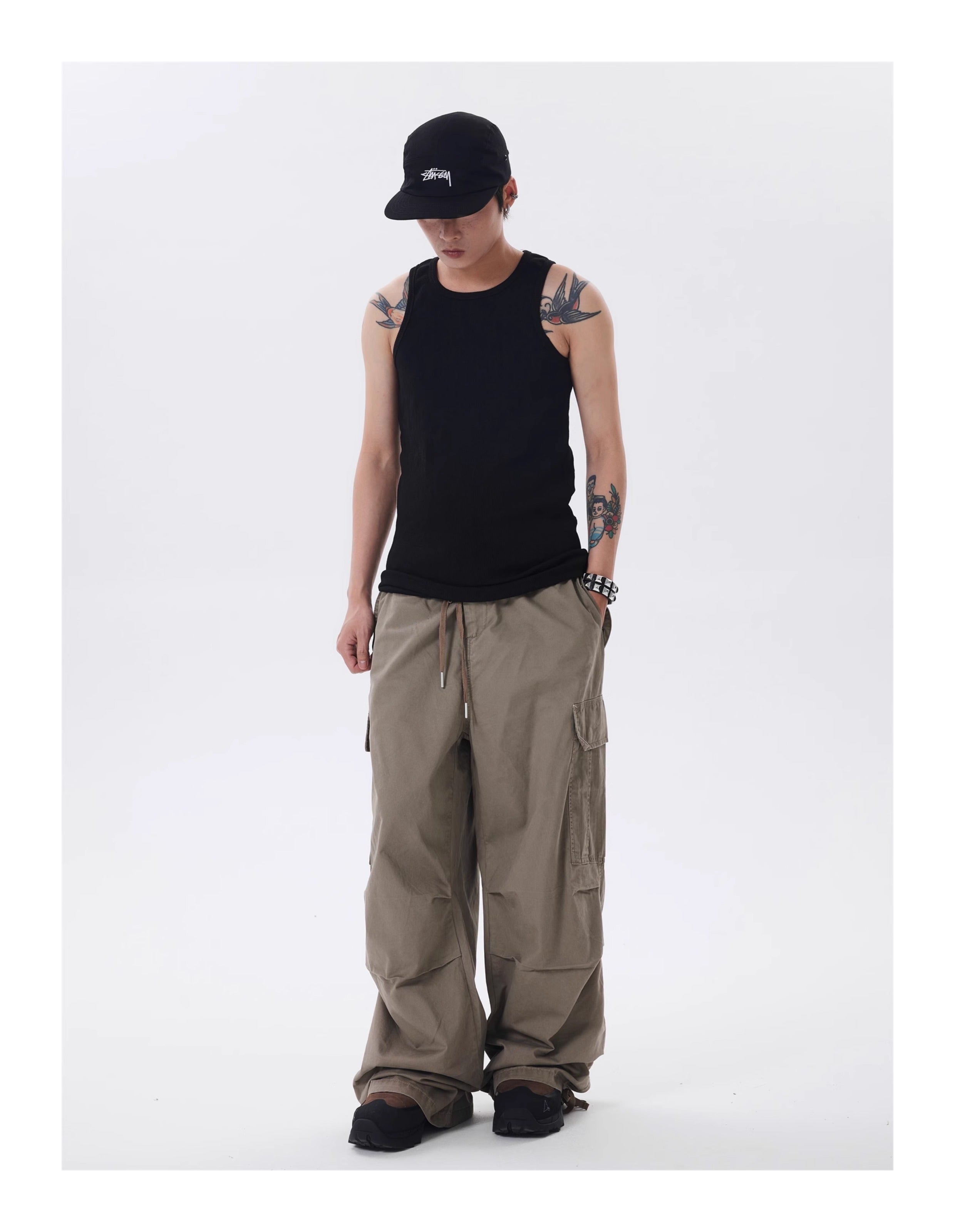 (Clearance) BTSG* American Retro Cargo Pants