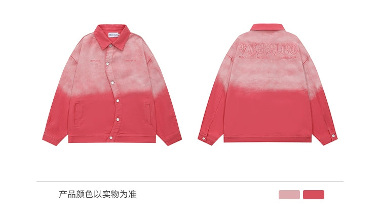 BLACKBB سترة مطرزة باللون الوردي التوتي المتدرج