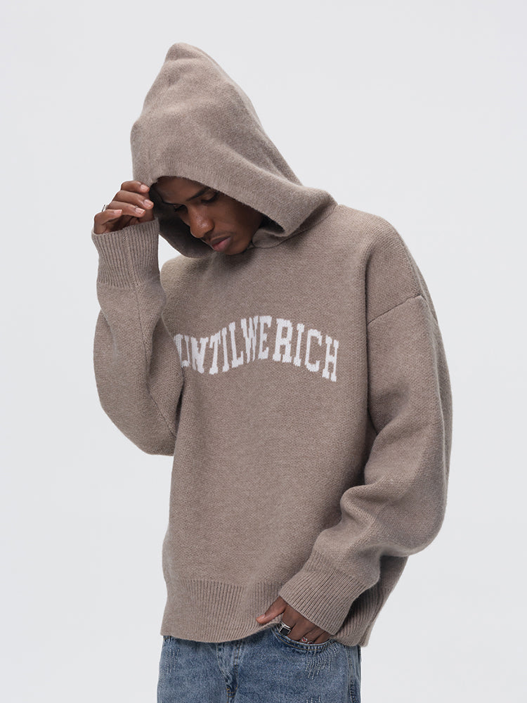 UNTILWERICH KNIT LOOSE HOODIE