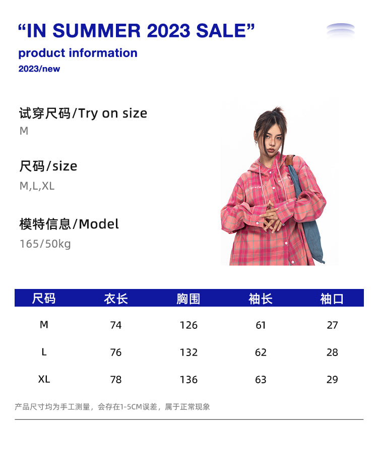 BLACKBB قميص زوجين فضفاضة مطرزة الوردي الصدر