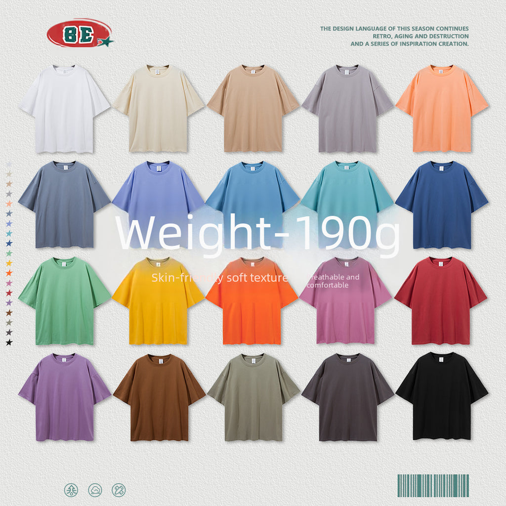 BE 190g Light Solid 100% Cotton Tee