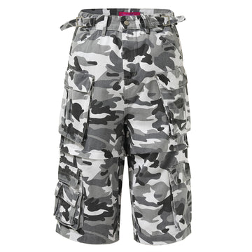 BTSG* American Retro Camouflage Cropped Pants Cargo Cropped Shorts Tide