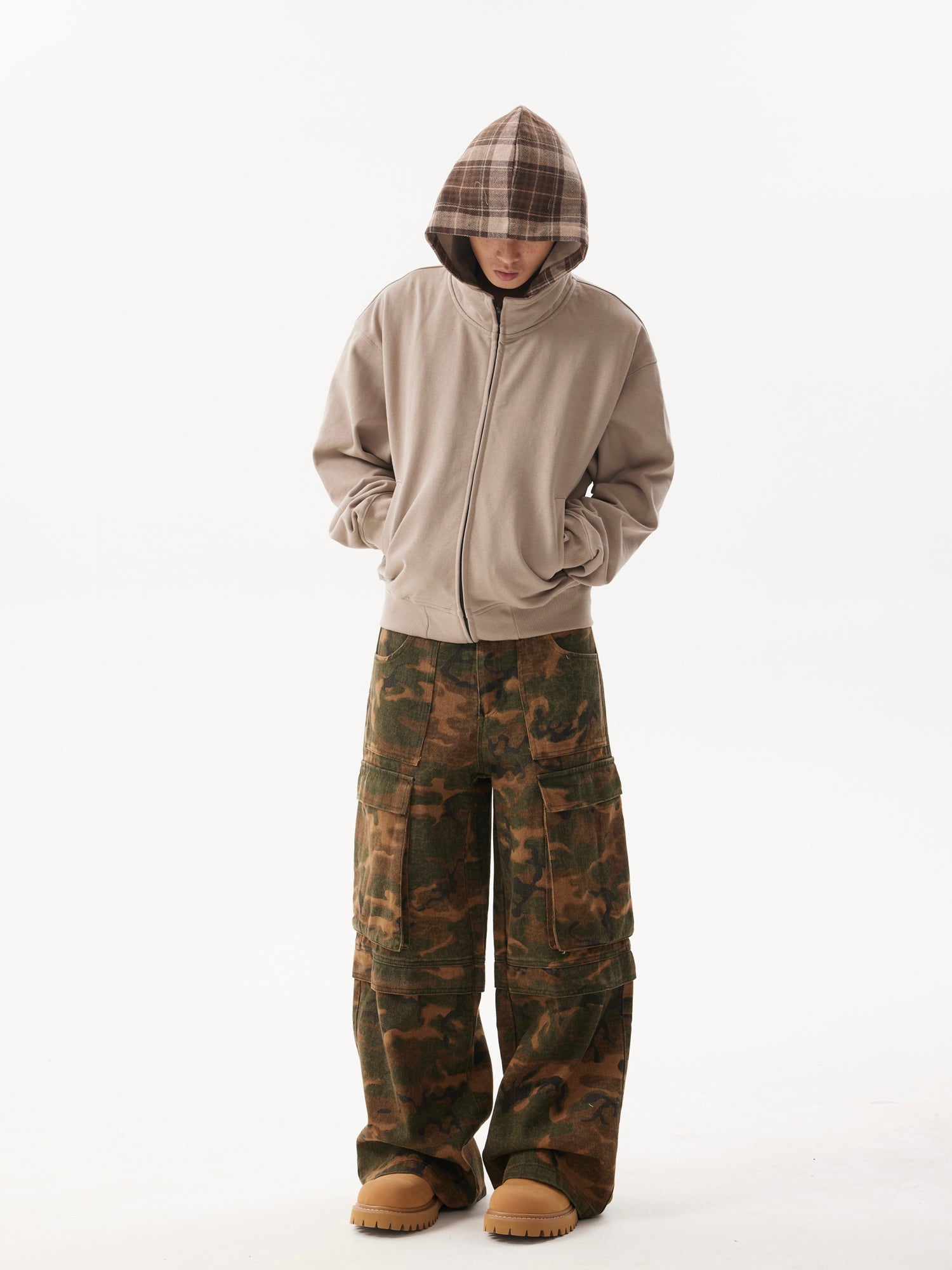 BTSG Camo Baggy Cargo Pants
