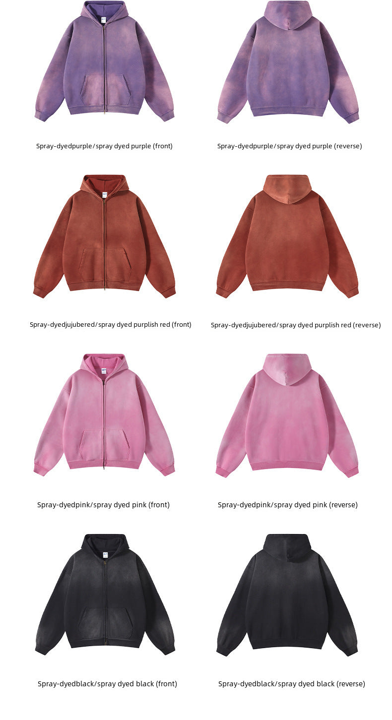 سترة بسحاب مزدوجة الأطراف مصبوغة بالرش من ARTI