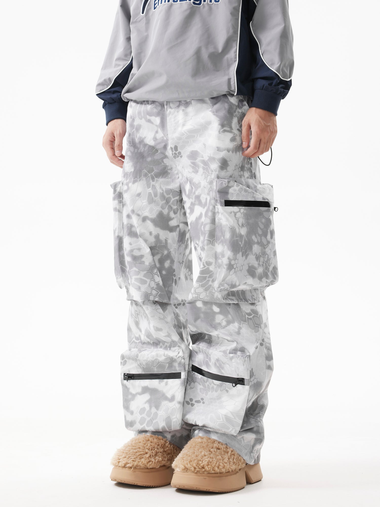 BTSG American Retro Multi-Pocket Camouflage Cargo Pants