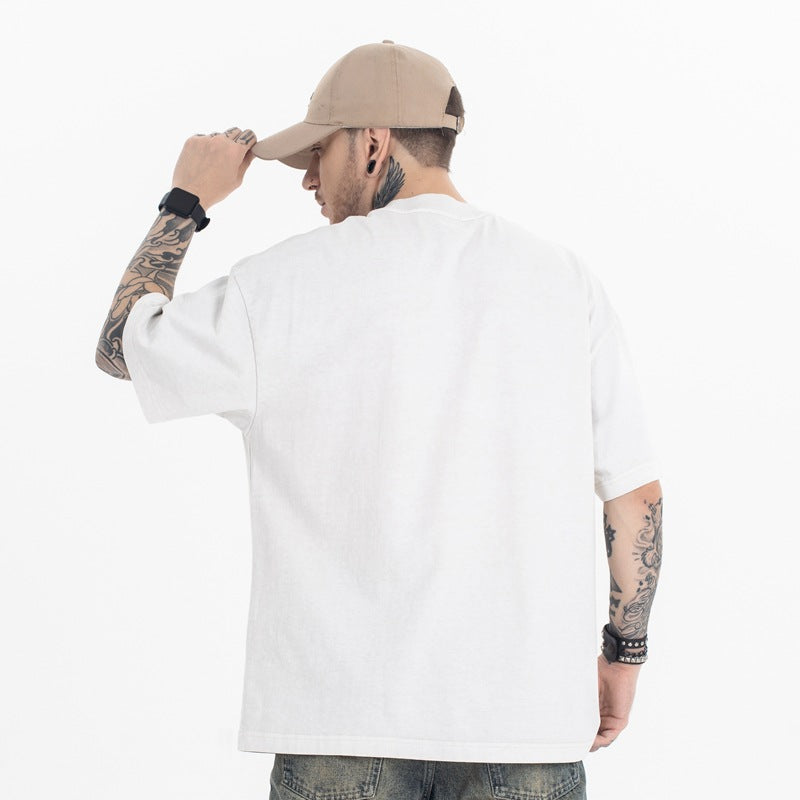 FORGIVNESS  High Street Vintage Washed Retro Distressed Short Sleeve Tee