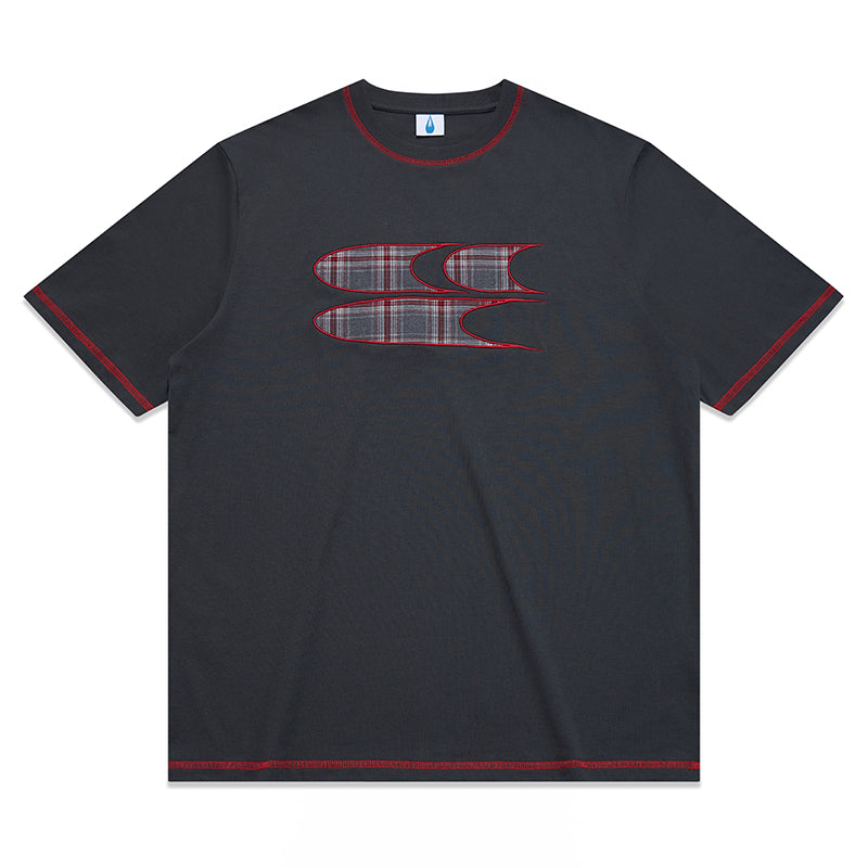 CryingCenter Plaid logo Tee