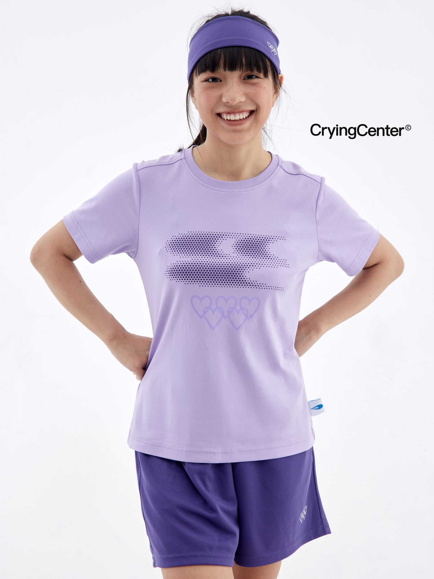 CryingCenter Paris Olympics Purple Liquid Ammonia Breathable Running Tee
