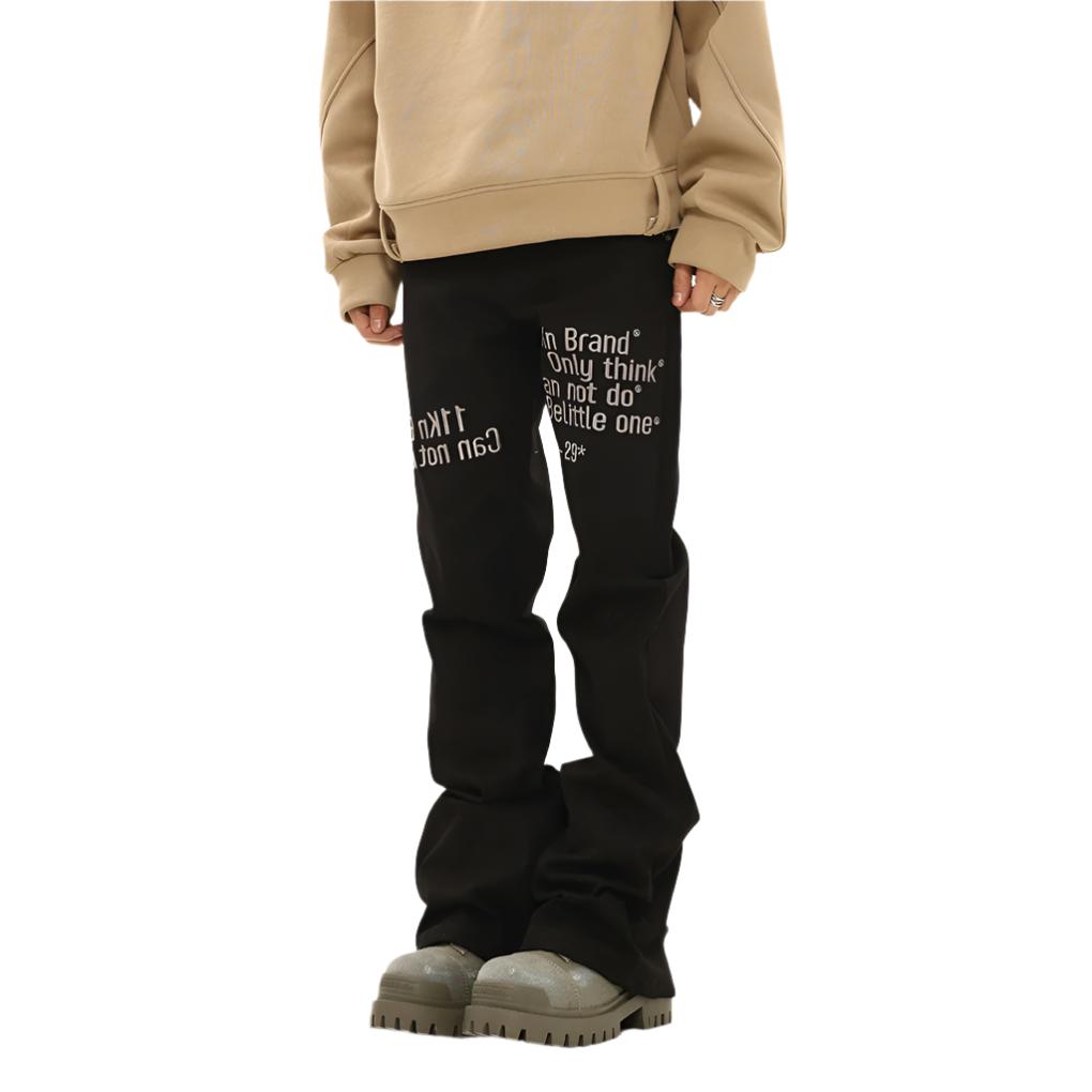 BTSG American Retro Slogan Embroidery Track Pants