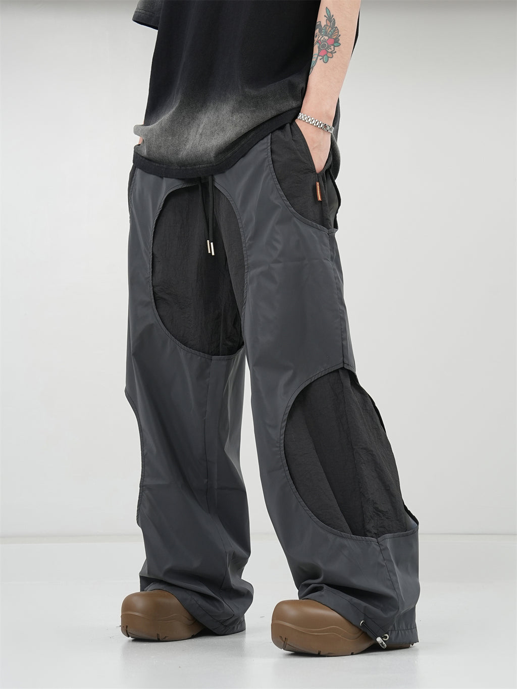 BTSG American Vintage Loose wide-Leg Athleisure Pants