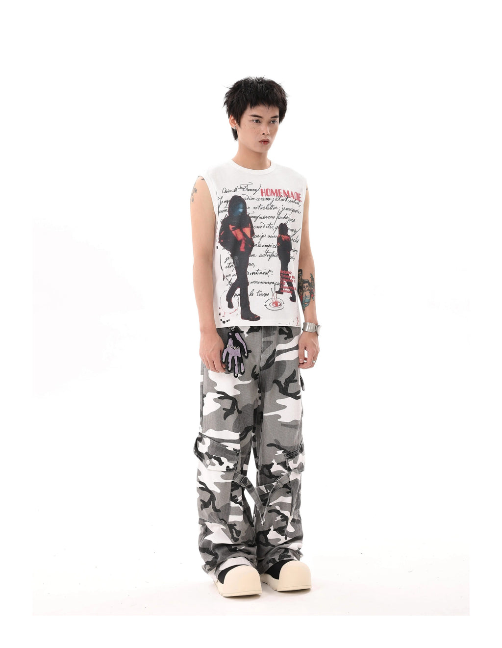 BTSG's American Black and White Camouflage Cargo Pants