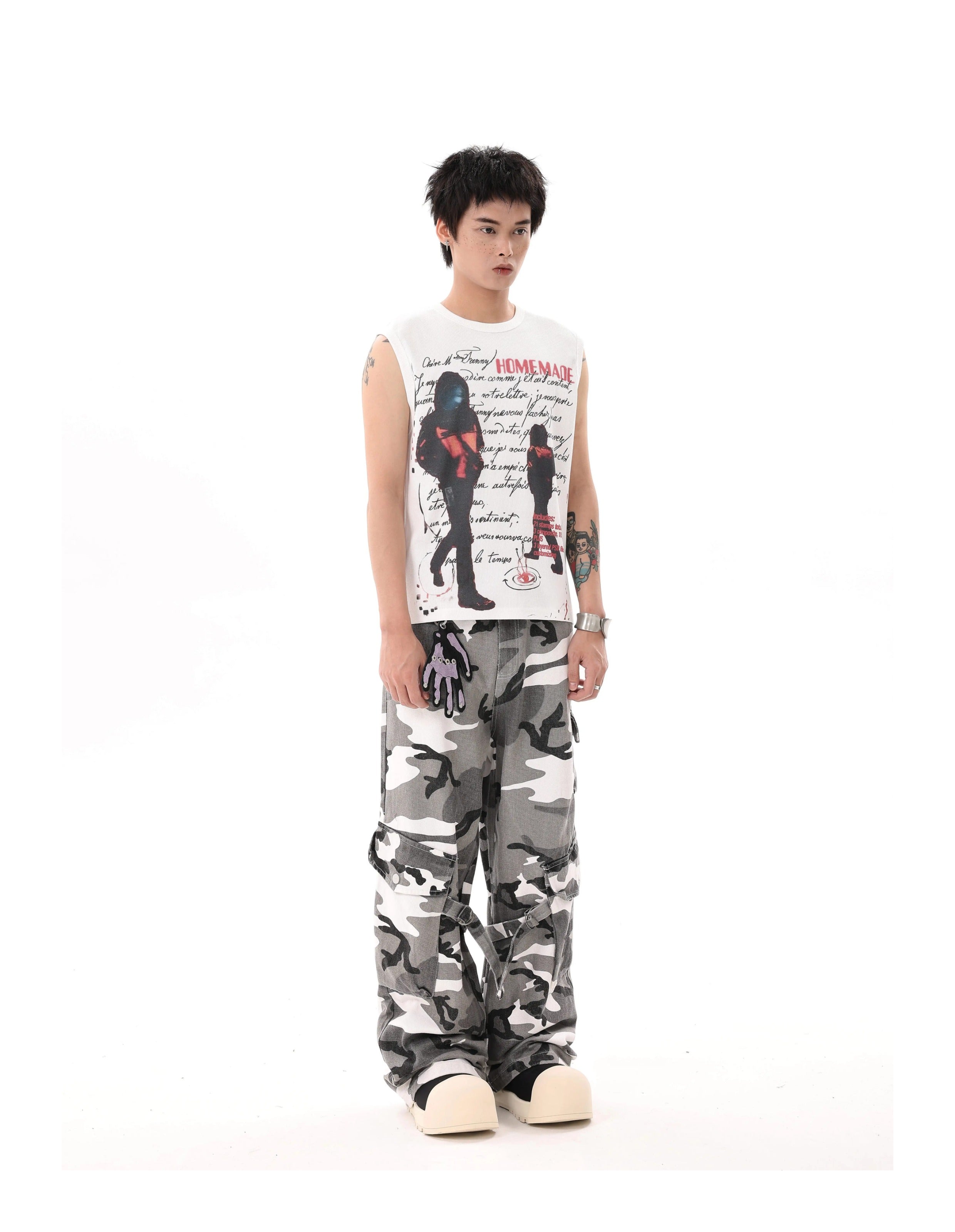 BTSG's American Black and White Camouflage Cargo Pants