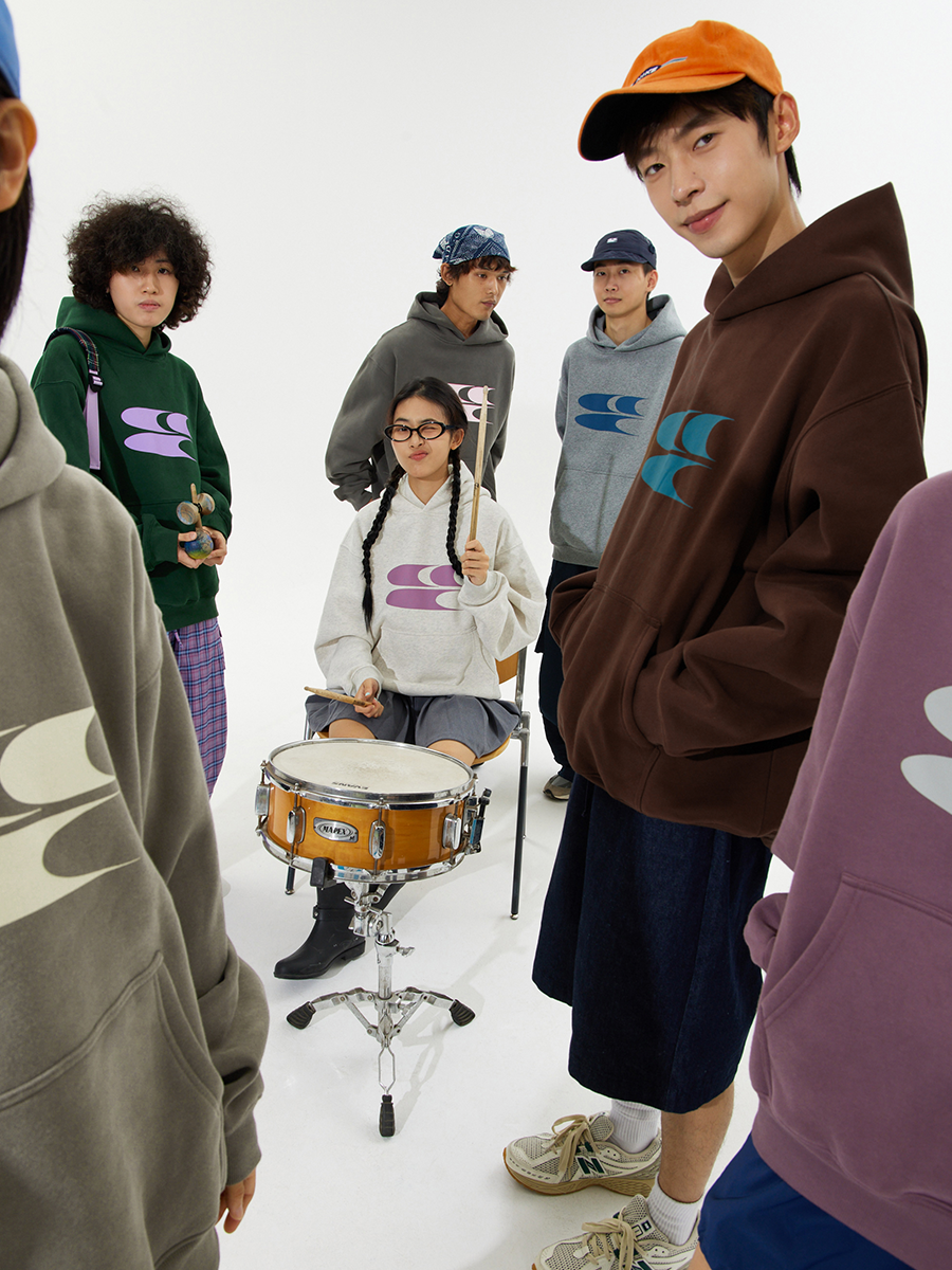 CryingCenter Logo Velvet Cotton Hoodie