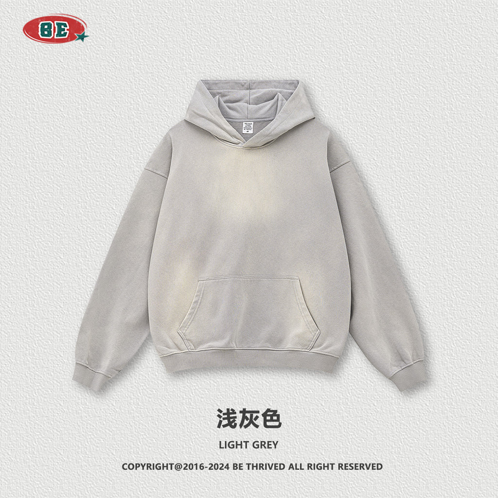 BE 360G Oversize Loose Disstressed Hoodie