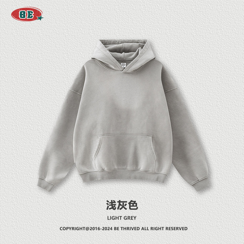 طقم بنطال بقلنسوة فضفاض من الصوف بصبغة الرش المتعثرة من BE Retro