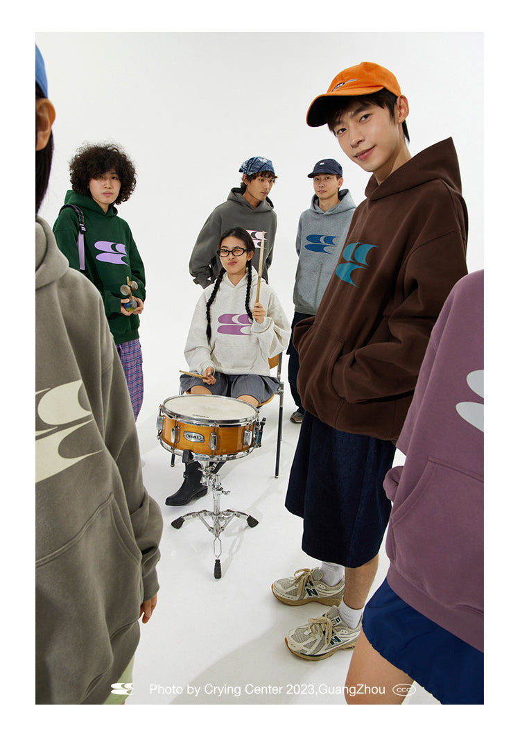 CryingCenter Logo Velvet Cotton Hoodie