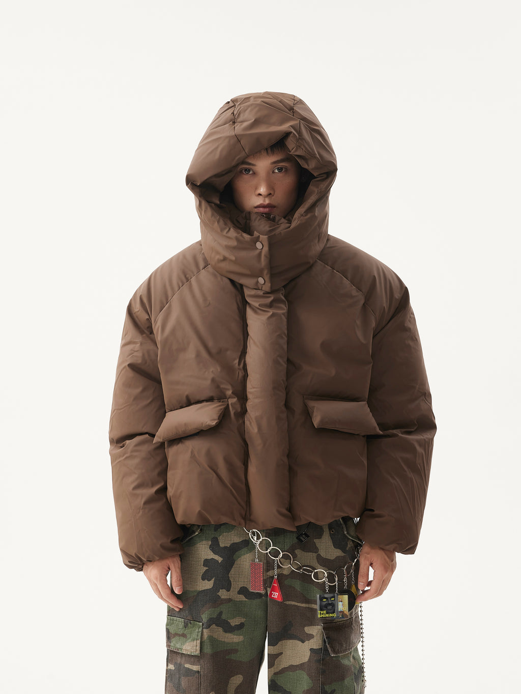 BTSG Detachable Hat Bakery Puffer Jacket