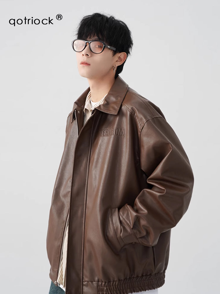 "Clearance" QOTRIOCK Leather Jacket