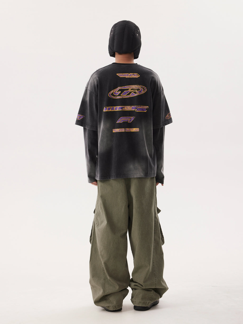 BTSG American Retro Wash Long Sleeve Top Tide Tee