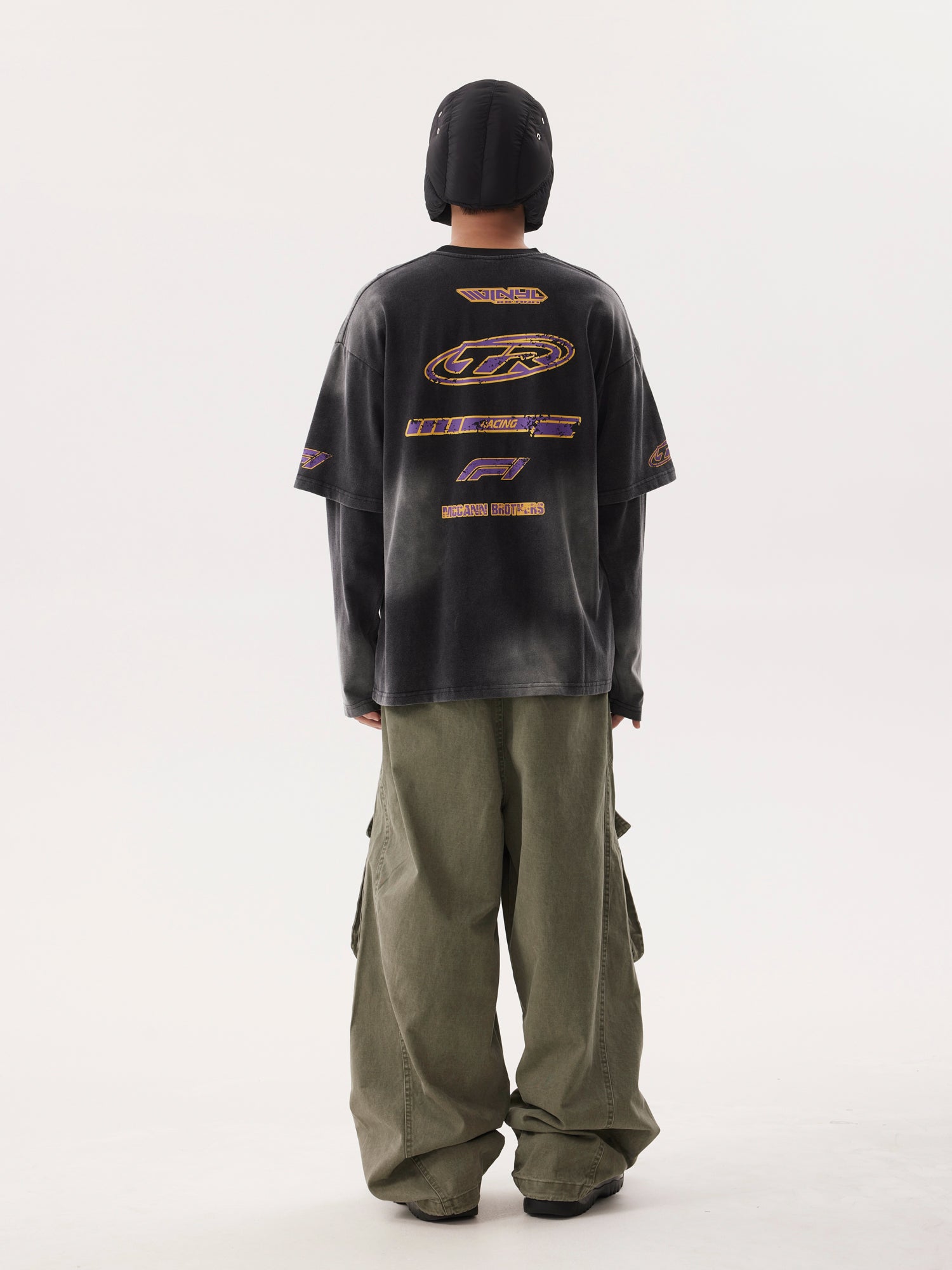 BTSG American Retro Wash Long Sleeve Top Tide Tee