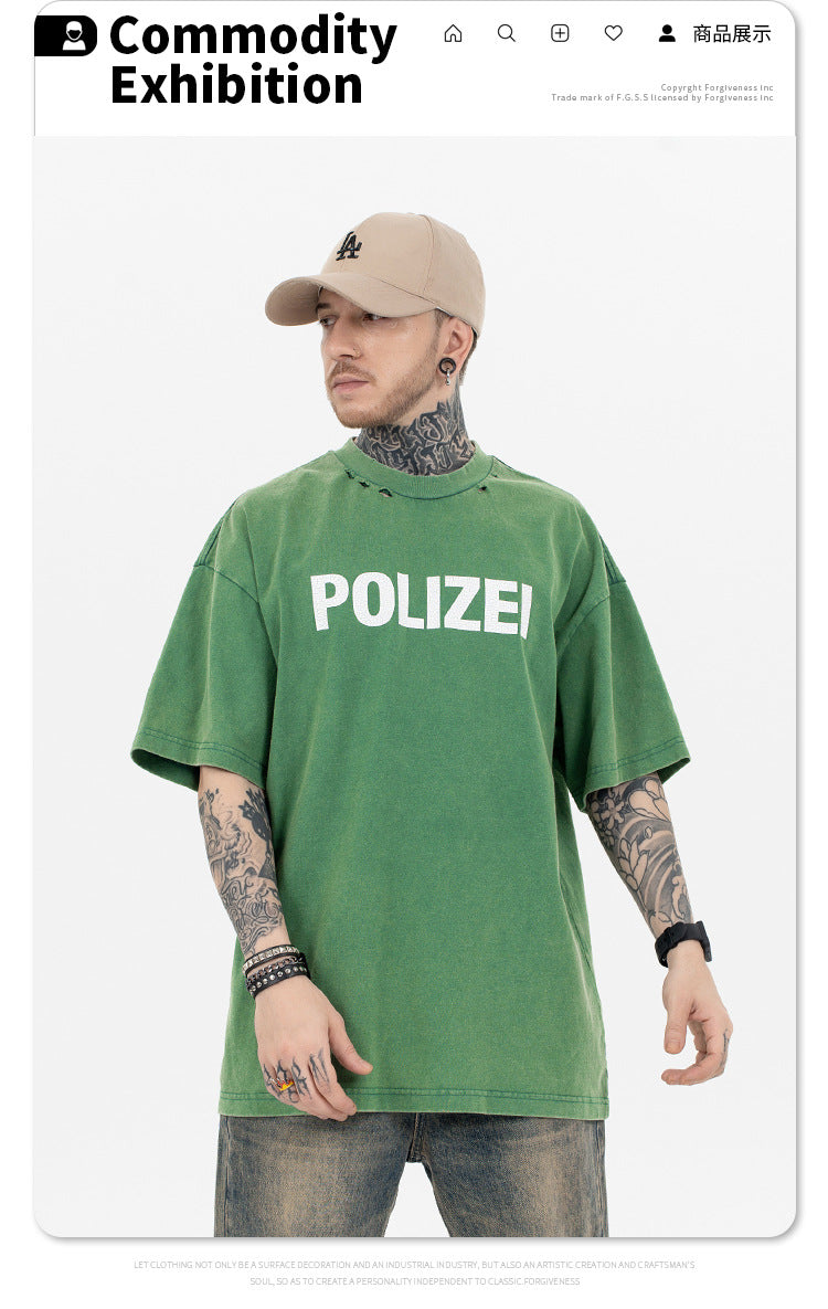 FORGIVNESS  American Retro Vintage Destruction Kanye Tee