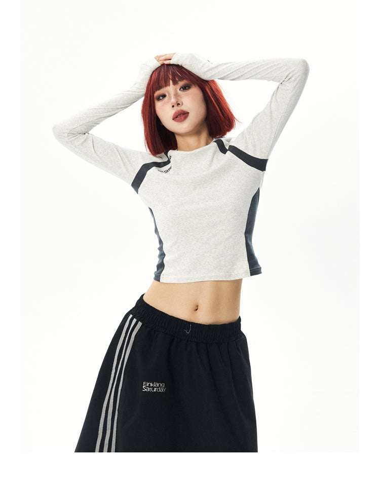 BlackBB American Retro Slim Fit Athletic Sport Top