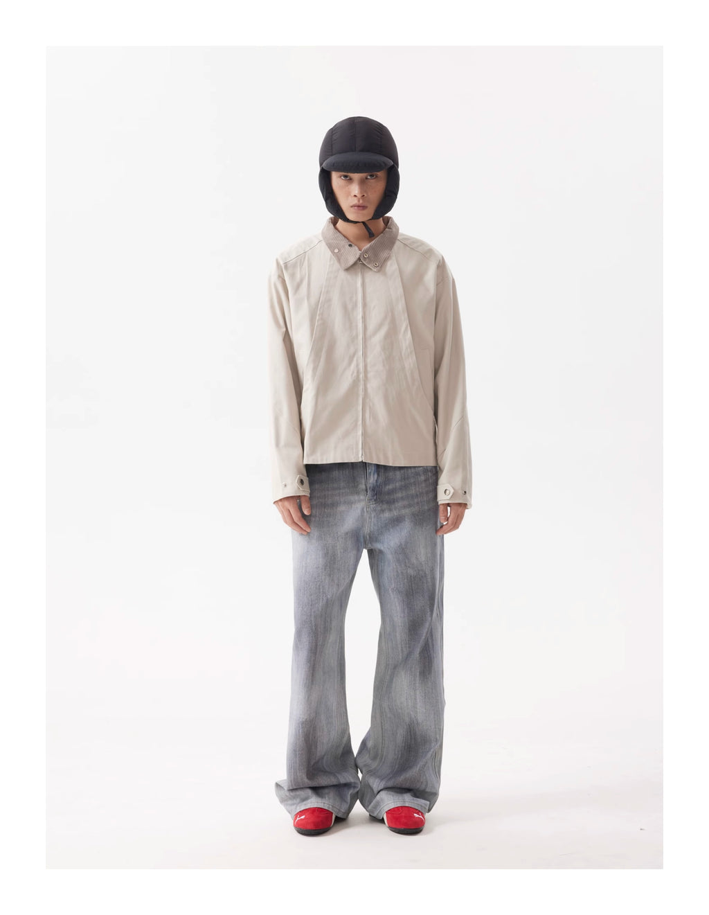 BTSG Harrington Flash Lapel Cropped Jacket